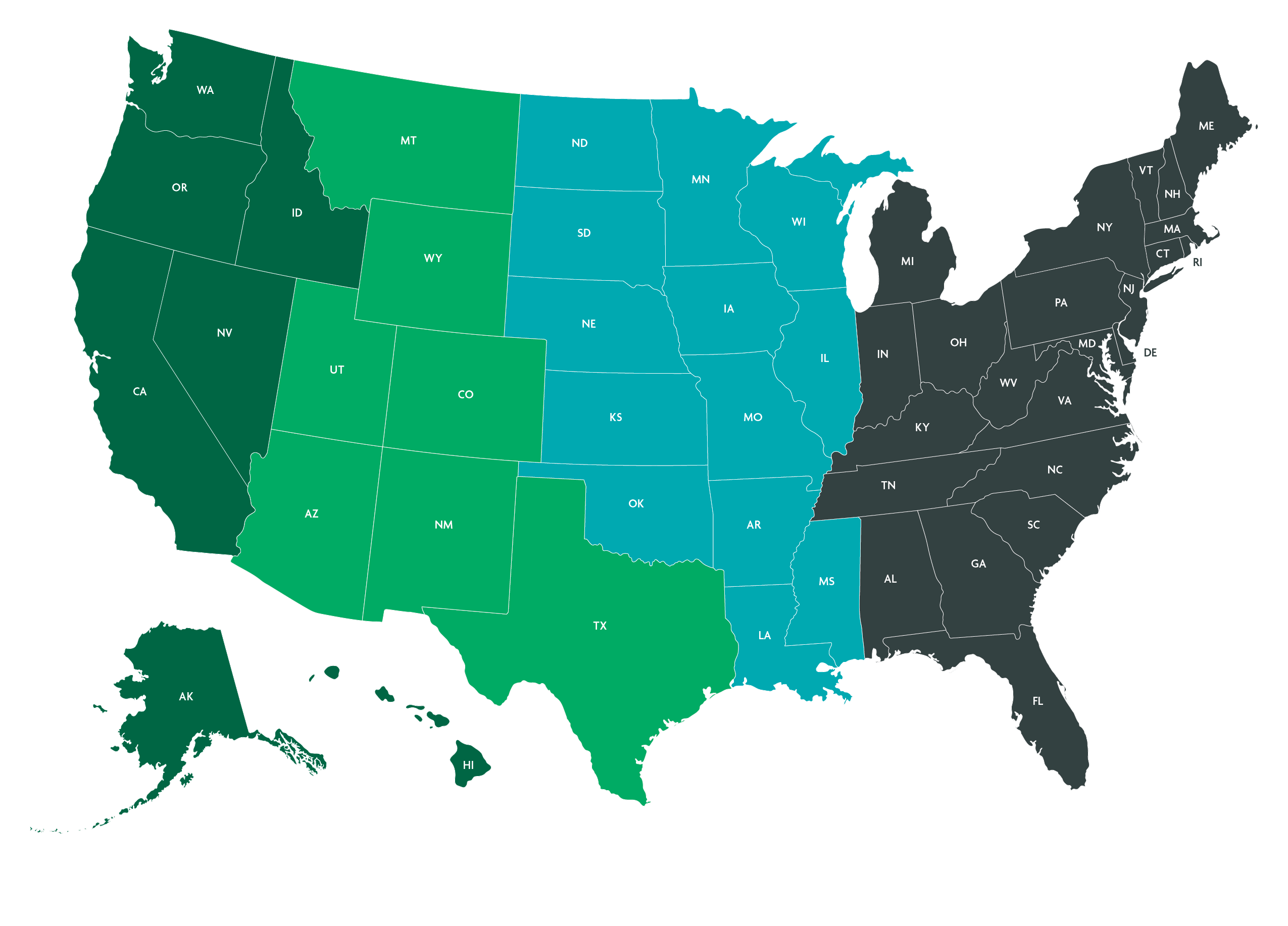 Jencap Environmental & Energy Brokerage by State